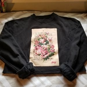 Obey Cropped Crew Sweatshirt